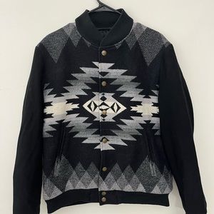Pendleton X Lucky Brand Varsity Bomber Jacket